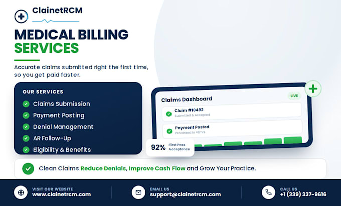 provide medical billing, credentialing and rcm services