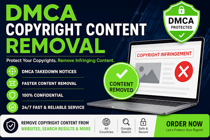 remove copyright infringing content with dmca notices