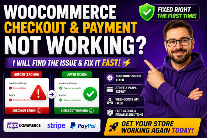 fix woocommerce checkout, payment gateway, stripe, paypal errors