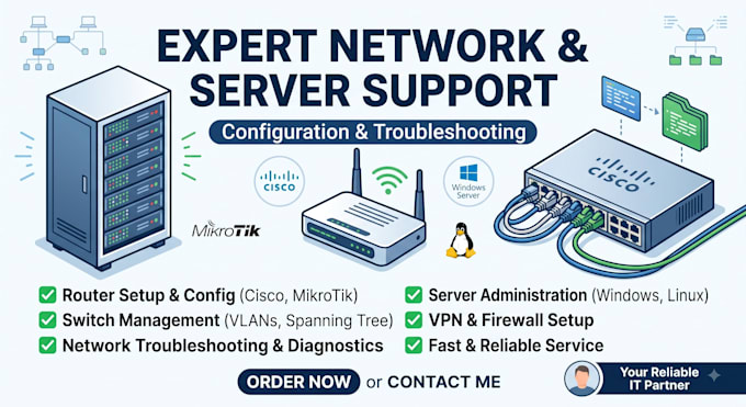 configure and troubleshoot your network router switch and server