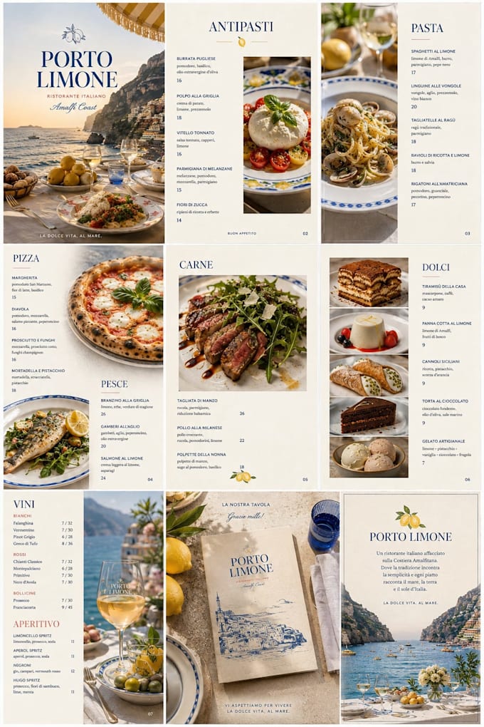 design a professional restaurant menu, food menu or drink menu