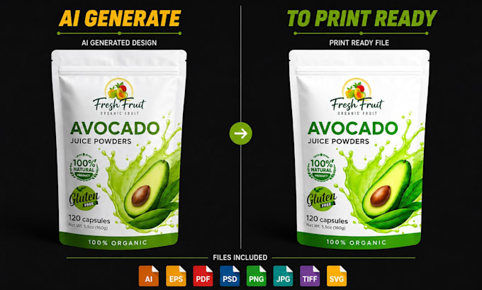 convert ai packaging design into print ready vector files