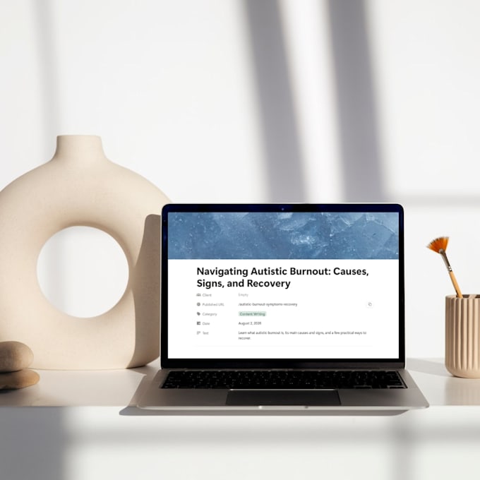 write SEO wellness and mental health content
