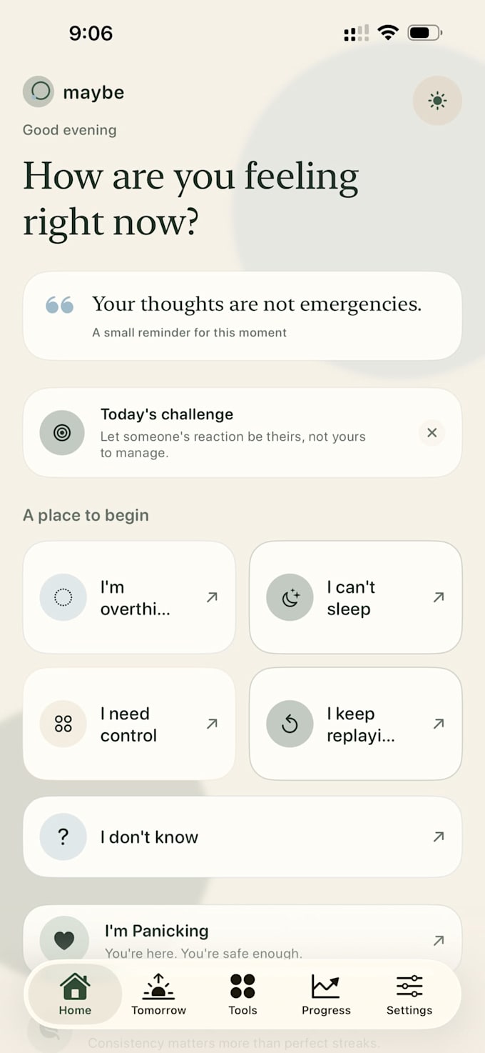 design a modern mobile app