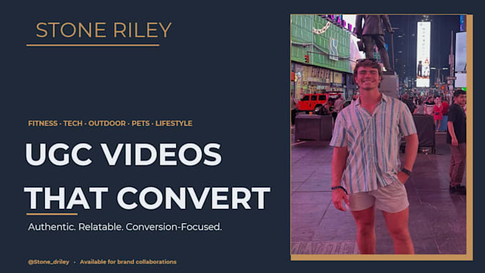 create genuine and energetic male ugc videos for your brand