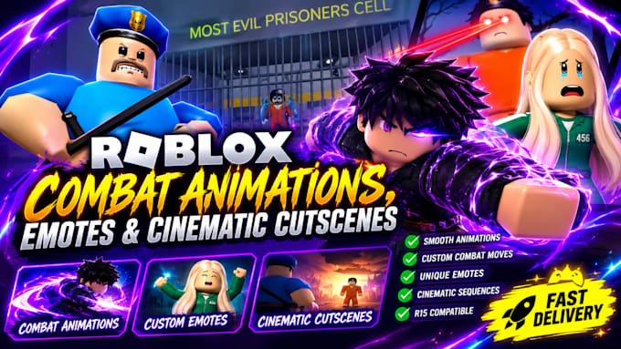 create roblox combat animations emotes and cinematic cutscenes