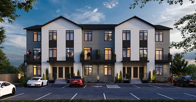 2d architectural drawing for zoning approval,permit plan for multi unit property