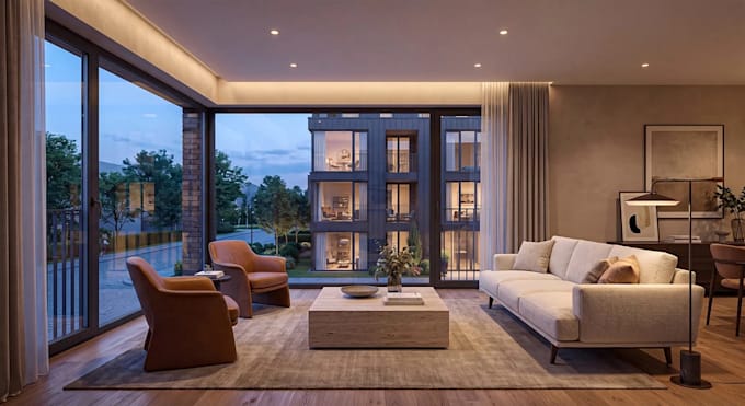 redesign architect apartment interior 3d rendering,cgi house decor,2d floor plan