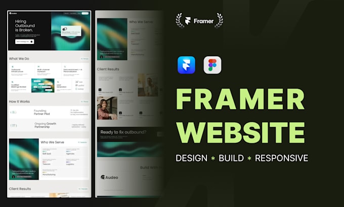design and build a modern framer website