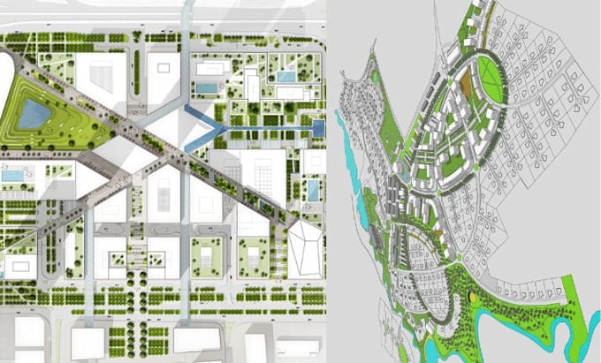 do 2d 3d master plan, site plan and landscape design