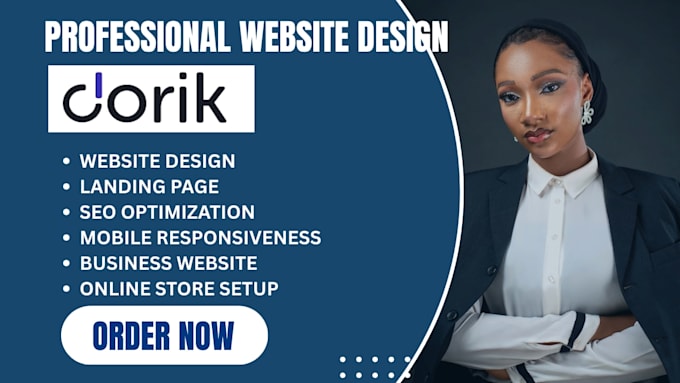 build professional and responsive business website on dorik