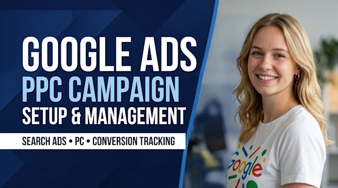 setup google ads PPC campaign, management, optimization, conversion tracking pro