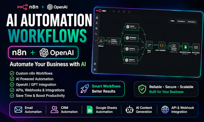 build ai automation workflows using n8n and openai