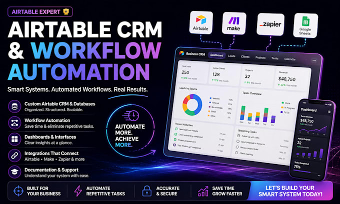 build your airtable CRM and automate workflows