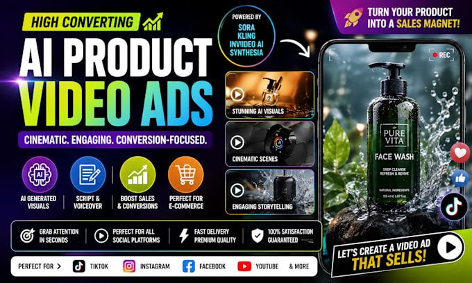 create high converting ai product video ads using sora 2 kling invideo