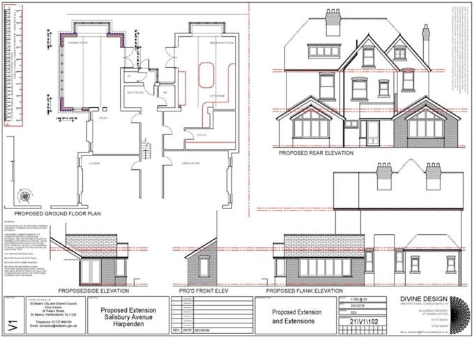 uk planning application drawings, house plans, extension plans, loft conversion