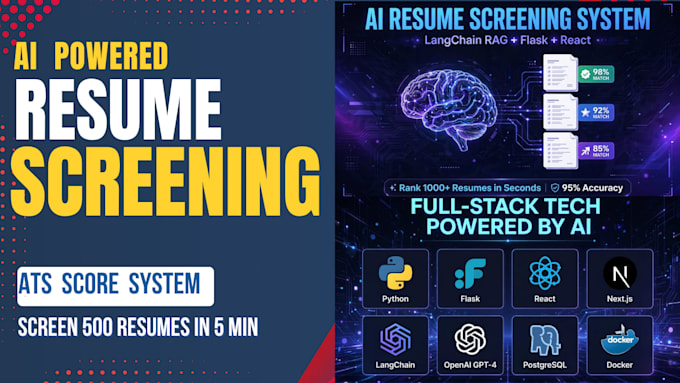 build ai resume screening system langchain rag flask react