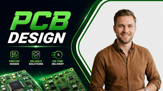 convert circuit to pcb design, pcb layout, routing and embedded systems pcb