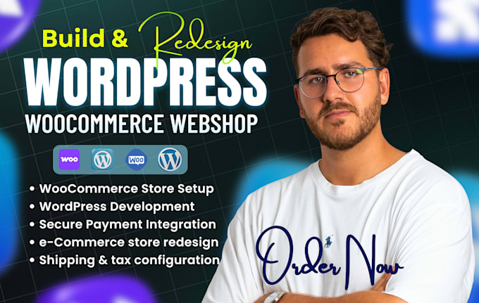 build wordpress woocommerce website, woocommerce ecommerce store, online webshop