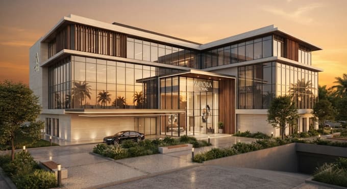 design and renovate office interior, exterior, floor plan and 3d rendering