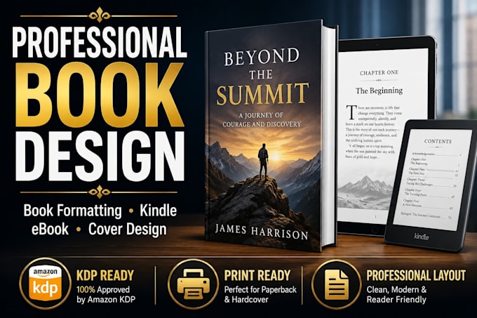 do book cover, book formatting, book layout, ebook design
