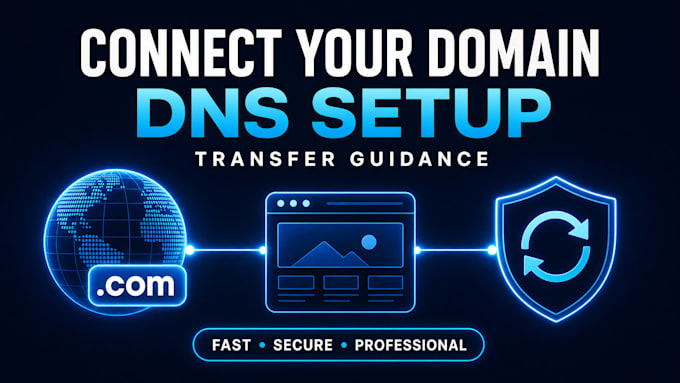 connect, transfer, point or setup domain and add custom domain to website