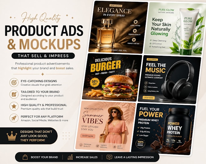 create professional product ads and mockups