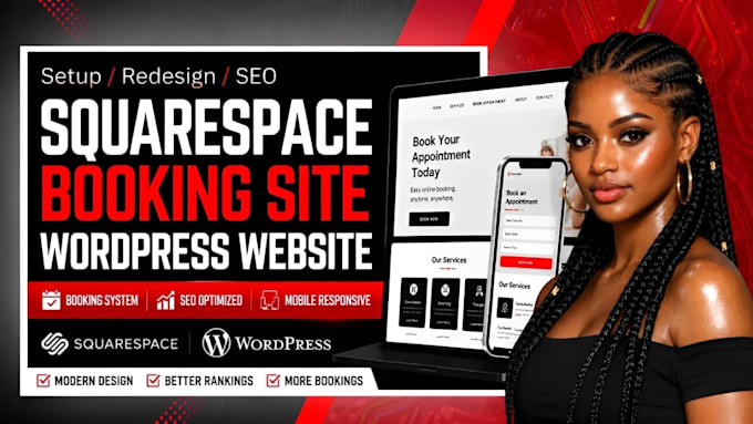 set squarespace website squarespace booking site seo redesign wordpress website
