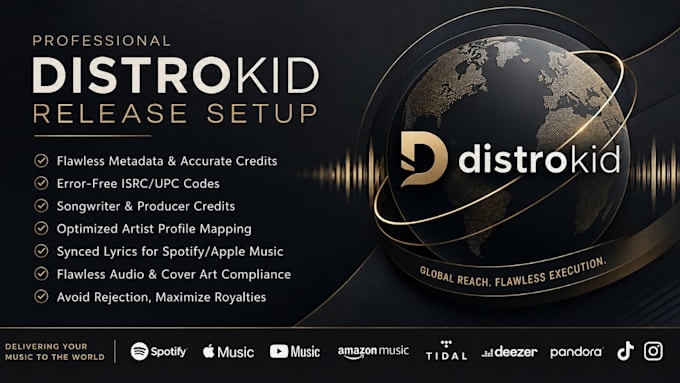 flawlessly set up your distrokid release with professional metadata and credits
