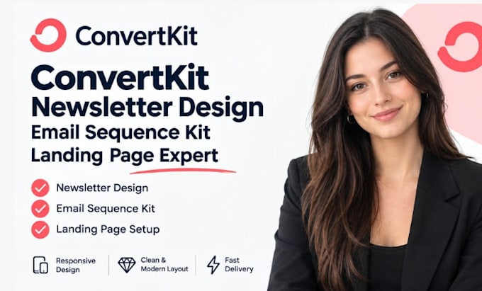 setup convertkit newsletter design kit email sequence kit landing page expert