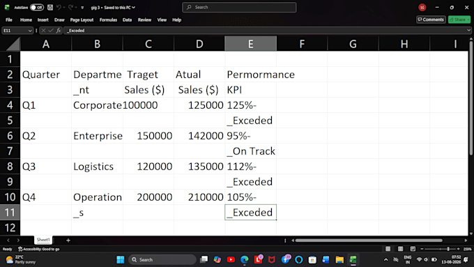 design an advanced excel dashboard