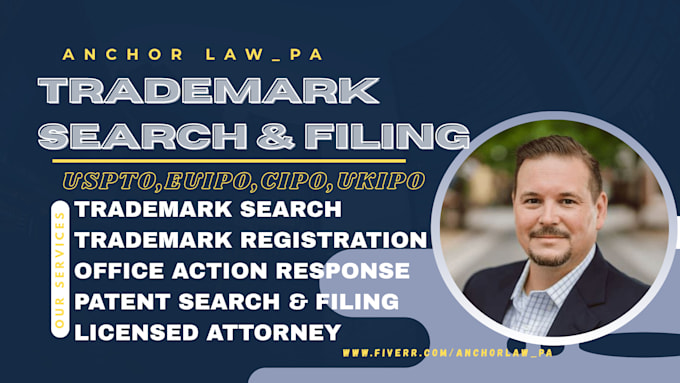 conduct trademark search and file uspto application