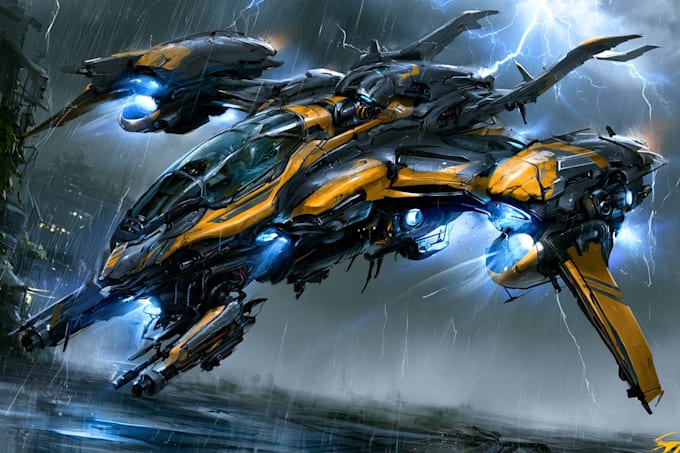 make sci fi spaceship models