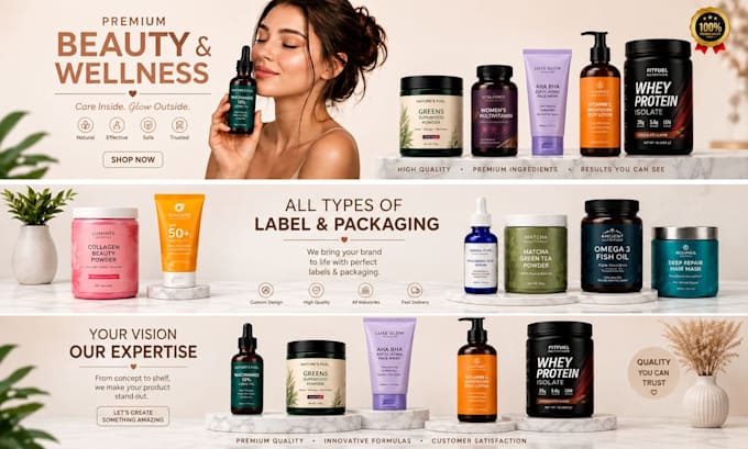 design modern beauty and wellness social media posts