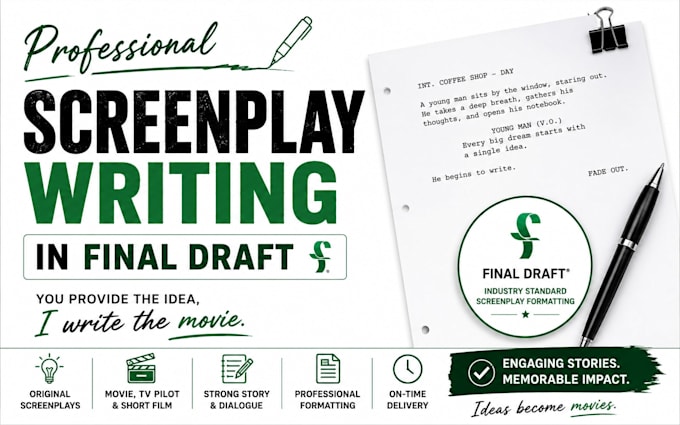 format or convert your script with final draft