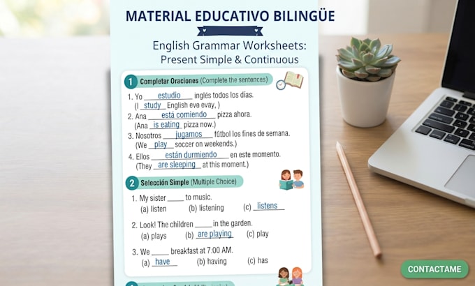 design educational worksheets and study guides