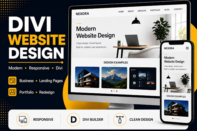 design a professional divi wordpress website
