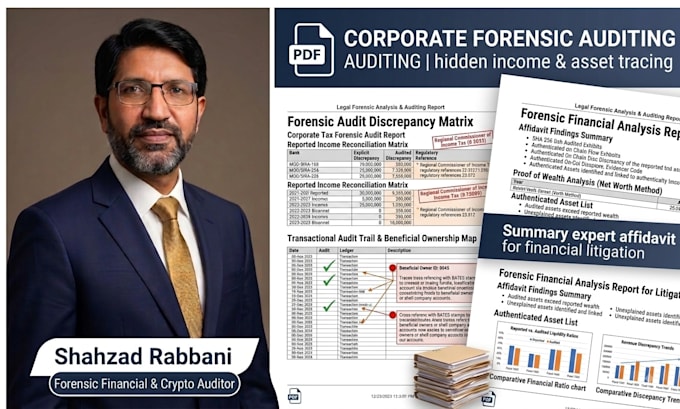 perform forensic financial analysis and crypto asset tracing