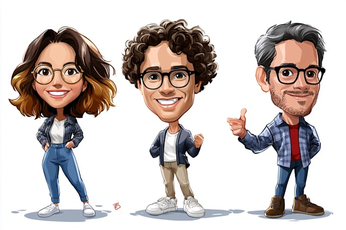 draw nice cartoons and caricatures