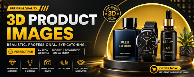 design professional 3d product images for your brand