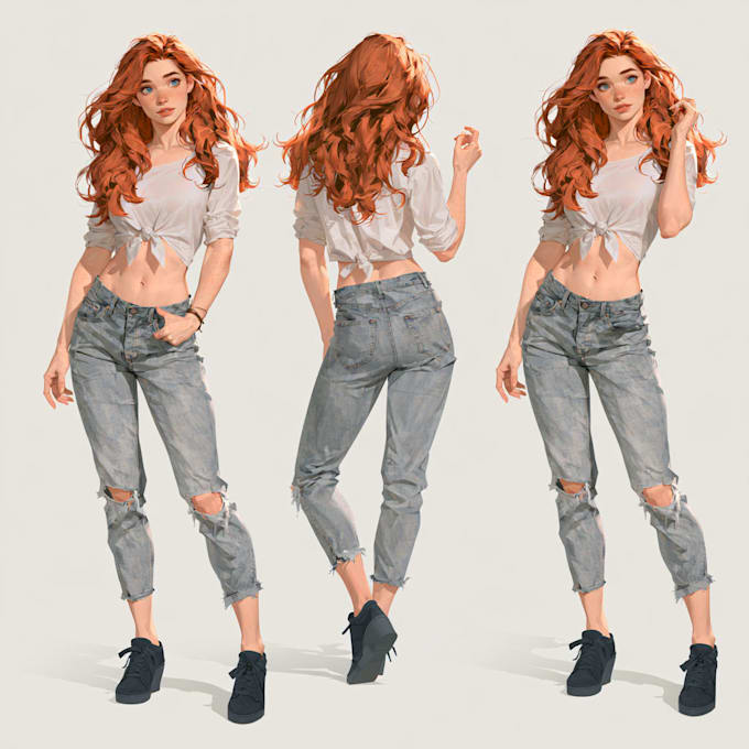 draw semi realistic fantasy character designs