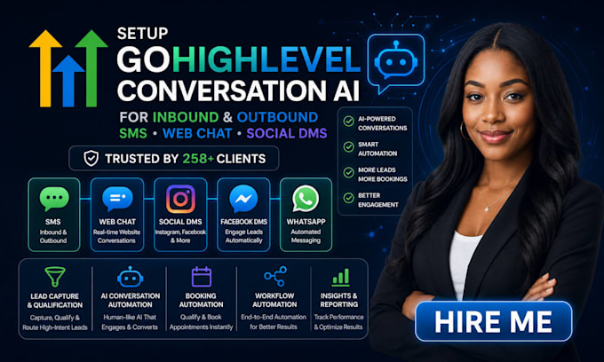 setup gohighlevel conversational ai inbound sms outbound sms web chat automation