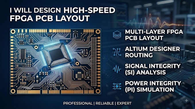 do high speed fpga pcb layout, altium routing, signal integrity, power integrity