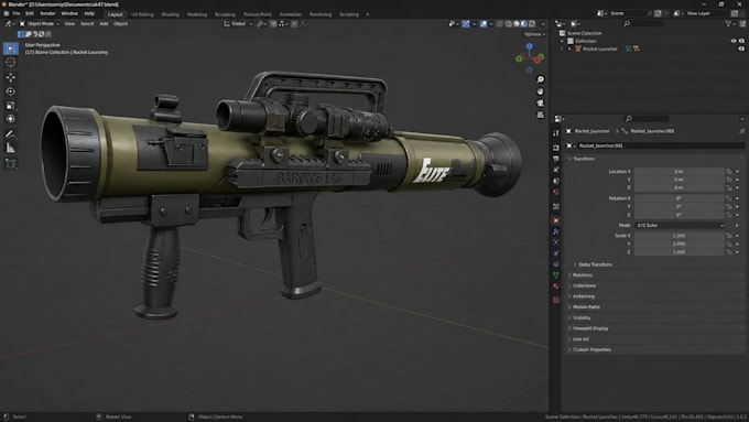 custom fivem weapons, 3d gun models and game assets