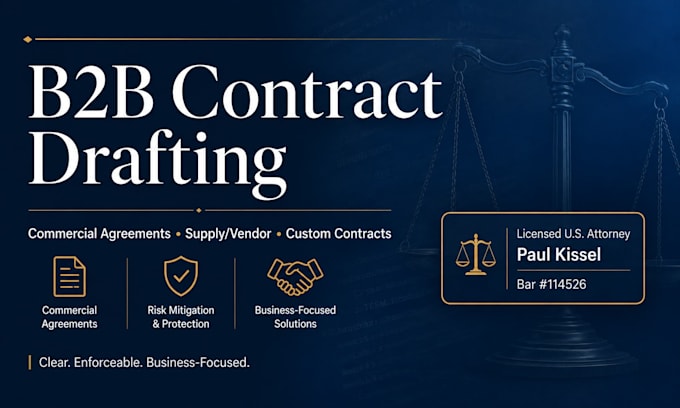 write highly customized b2b commercial agreements tailored to you