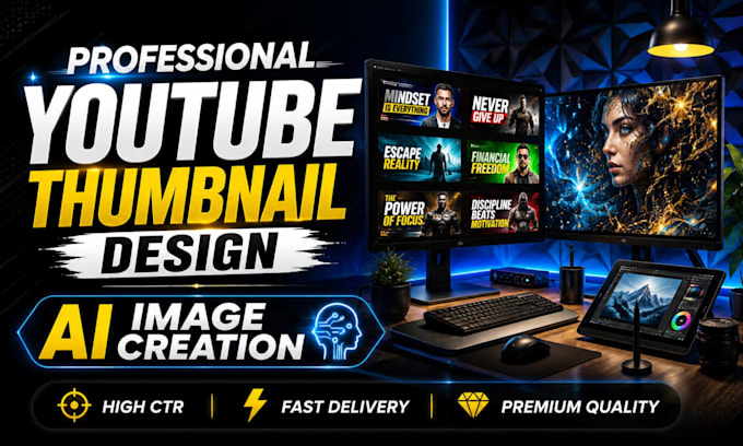 design eye catching youtube thumbnails with high CTR