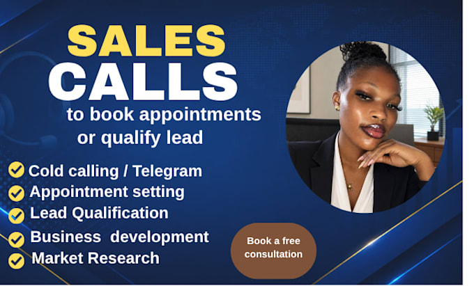 be your b2b cold caller, appointment setter and sales closer