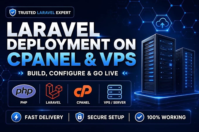 build your laravel website and do cpanel deployment