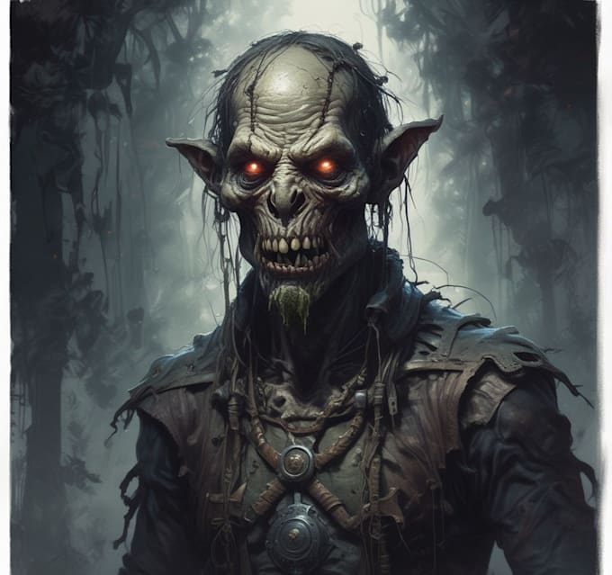 design terrifying fantasy horror characters