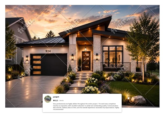 do 3d exterior design, interior design, 3d rendering